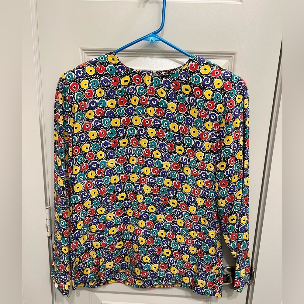 Silk Vintage Blouse Size 8